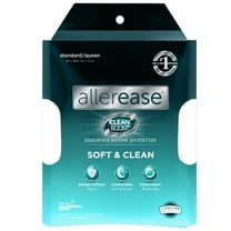 AllerEase CleanBoost Soft & Clean Pillow Cover Protector, Jumbo, White- Zippered
