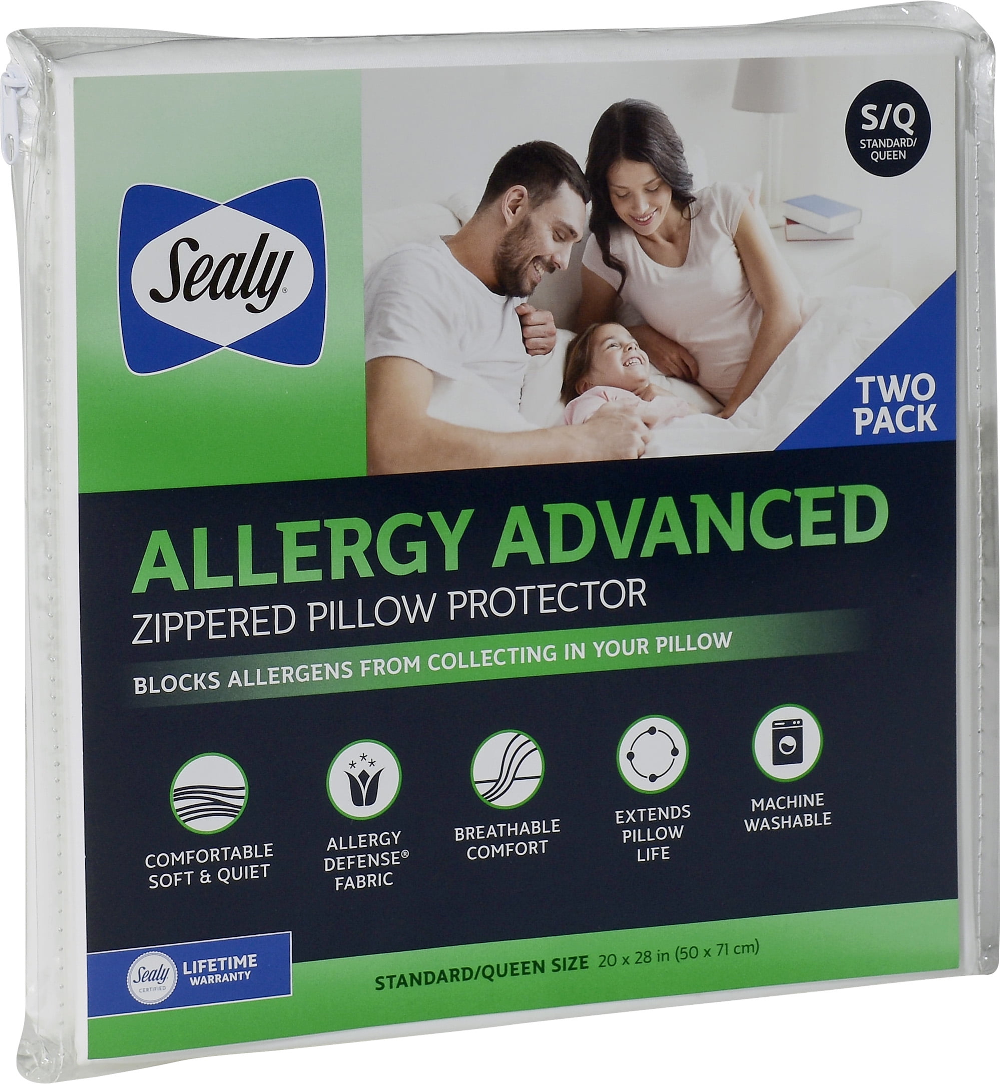 AllerEase Maximum Bed Bug Protection Zippered Pillow Protector, 1 Each