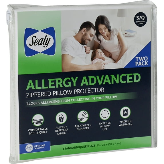 Aller-Ease Maximum Bed Bug Protection Zippered Pillow Protector, 1 Each