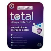 AllerEase Total Allergy Defense Mattress Pad, King - Fitted, Antimicrobial, Waterproof