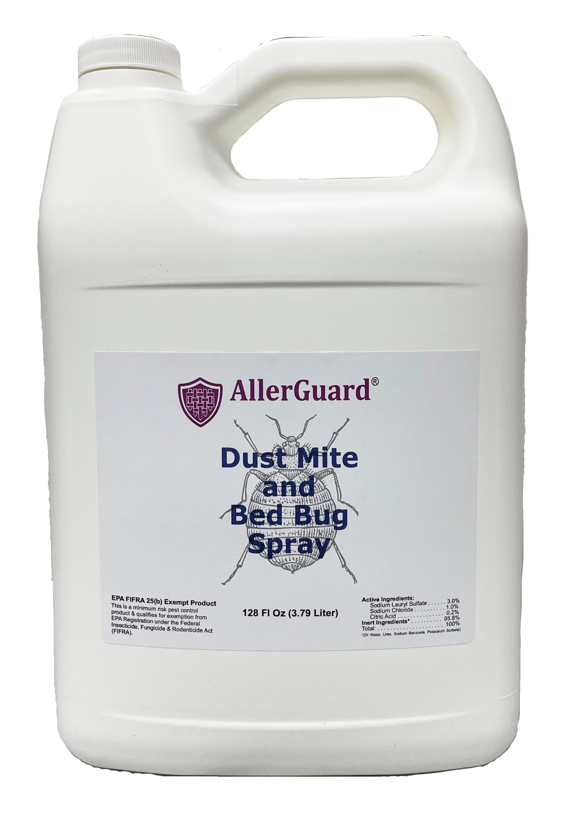 AllerGuard Dust Mite and Bed Bug Spray Gallon Refill (128 oz)