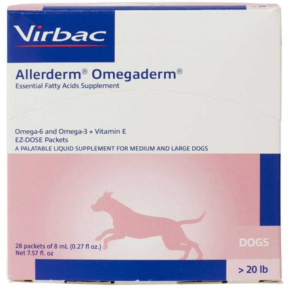 Allerderm Omegaderm EZ Dose for Large Dogs, 28 ct