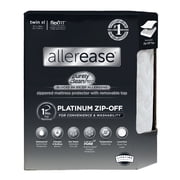 AllerEase Platinum Mattress Cover Protector, Twin XL- ZipOff Top, Waterproof, Allergen