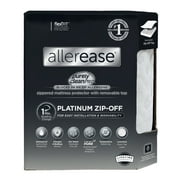 AllerEase Platinum Mattress Cover Protector, Queen- ZipOff Top, Waterproof, Allergen