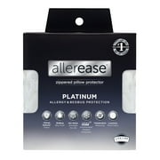 AllerEase Platinum Pillow Cover Protector, King - Zippered, Plush, Bedbug Barrier