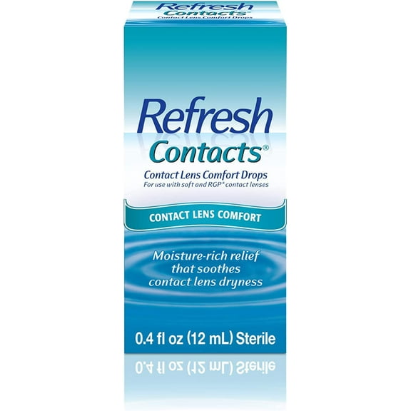 Allergan Refresh Soft Contacts, Contact Lens Comfort Drops - 0.4 Fl Oz (12 Ml) (Pack of 5)