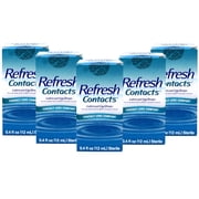 Allergan Refresh Soft Contacts, Contact Lens Comfort Drops - 0.4 Fl Oz 12 Ml Pack of 5