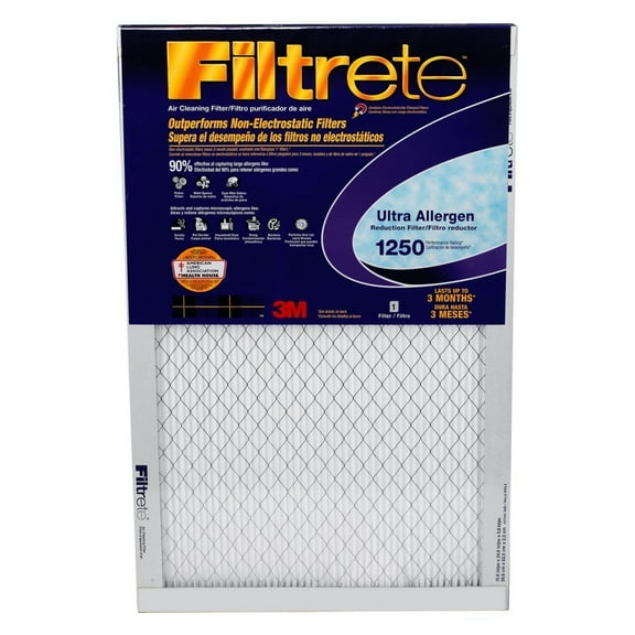 3M Filtrete Allergen Air Filter - Electrostatic, 1500 MPR - 14 x 14 x 1