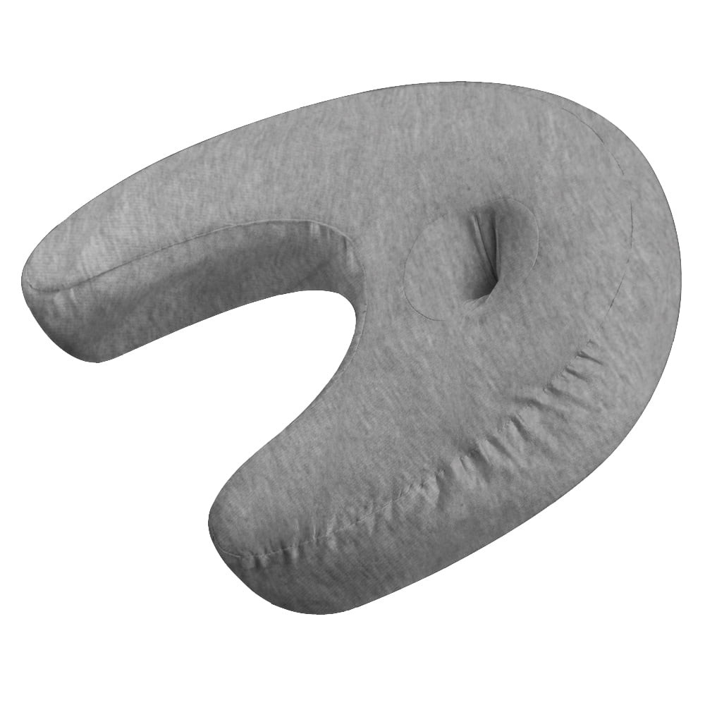 Deluxe Hypoallergenic Standard/Queen Side Sleeper Pillow Cover in Gray