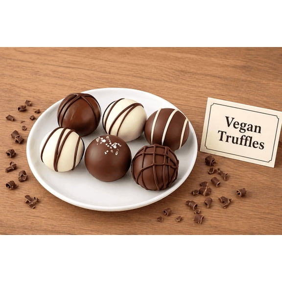 Allergen Friendly Vegan 6 Piece Chocolate Truffle Box