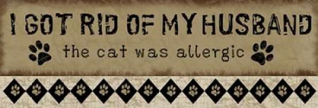 Allergic Husband Canvas Art - Jennifer Pugh (8 x 24)