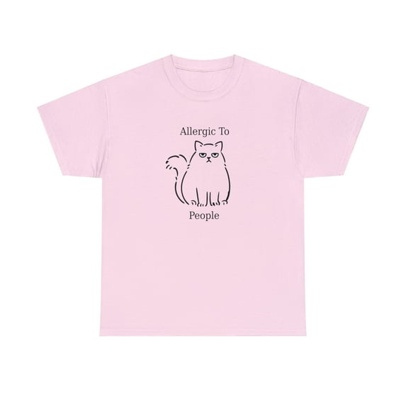 Allergic To People Unisex Heavy Cotton Tee