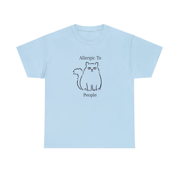 Allergic To People Unisex Heavy Cotton Tee