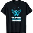 thumbnail image 1 of Allergy Asthma BlueAwareness Ribbon Butterfly Sign T-shirt, 1 of 4
