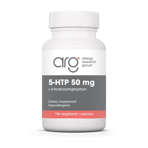 Allergy Research Group 5-HTP 50mg Supplement - Serotonin for Men & Women, Sleep Support, L-5-Hydroxytryptophan, Pure, Vegetarian Capsules - 150 Count