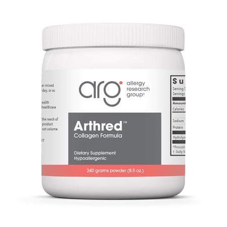 Allergy Research Group Arthred Supplement - Collagen Powder for Men & Women, 10.5g Collagen Peptides, Bovine Sourced, Arthred Powder, Collagen Formula, Hydrolyzed Collagen - 8.5 Oz