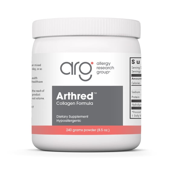 Allergy Research Group Arthred Supplement - Collagen Powder for Men & Women, 10.5g Collagen Peptides, Bovine Sourced, Arthred Powder, Collagen Formula, Hydrolyzed Collagen - 8.5 Oz