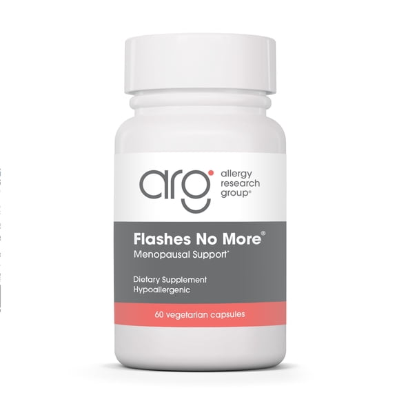 ARG Flashes No More - Delivers 257 mg EstroG-100 - Menopause Support for Hot Flashes, Night Sweats & Positive Outlook - Dietary Supplement for Women - 60 Servings - 60 Vegetarian Capsules