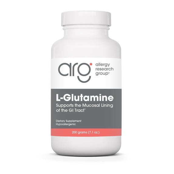 Allergy Research Group L-Glutamine Powder - Gut Health for Men & Women, Free Form Amino Acid, Pure, 4.7g Supplement - 7.1 Ounce