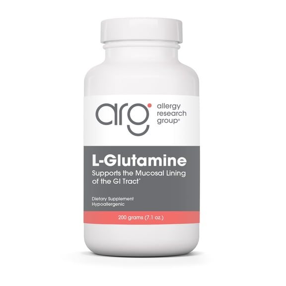 Allergy Research Group L-Glutamine Powder - Gut Health for Men & Women, Free Form Amino Acid, Pure, 4.7g Supplement - 7.1 Ounce