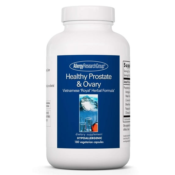 Allergy Research Group Healthy Prostate & Ovary Supplement - Ovarian Support, Prostate Support, for Men & Women, Vegetarian Capsules - 180 Count