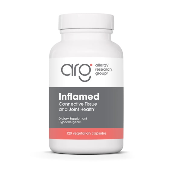 ARG InflaMed - Connective Tissue & Joint Support Supplement - Synergistic Herbal & Enzyme Complex - Includes MSM, Turmeric, Boswellia & Bromelain - 60 Servings - 120 Capsules