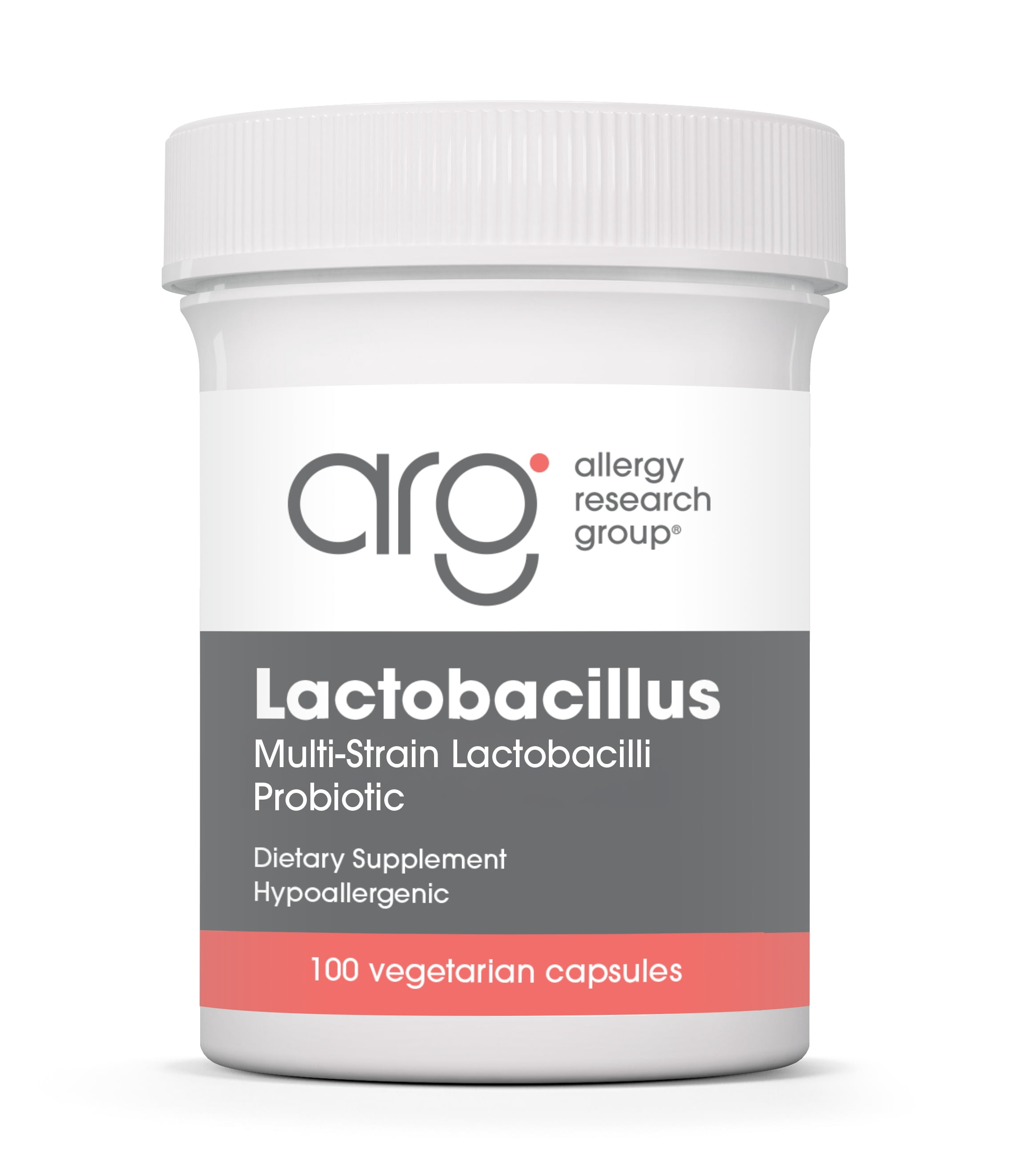 ARG Lactobacillus - Multi-Strain Probiotic Capsule - Gut & Digestive Health Support - Dairy Free, Gluten Free - 100 Servings - 100 Capsules
