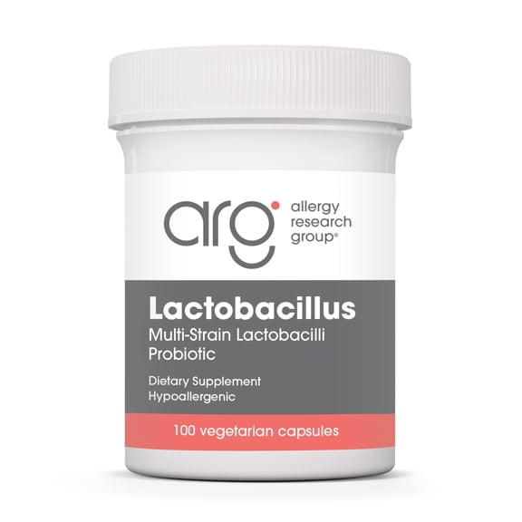 ARG Lactobacillus - Multi-Strain Probiotic Capsule - Gut & Digestive Health Support - Dairy Free, Gluten Free - 100 Servings - 100 Capsules