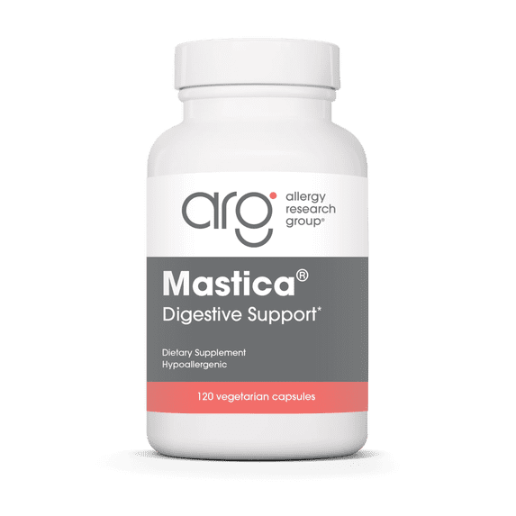ARG Mastica Digestive Support - Supports Digestive Comfort - Delivers 1000 mg Chios Mastic Gum Resin per Serving - Vegetarian & Hypoallergenic - 120 Servings - 240 Capsules