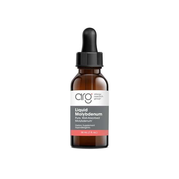 Allergy Research Group Liquid Molybdenum Supplement - Sulfur Metabolism Support, Detox, Uric Acid, Trace Minerals, 25mcg Liquid Drops - 1 Fl Oz