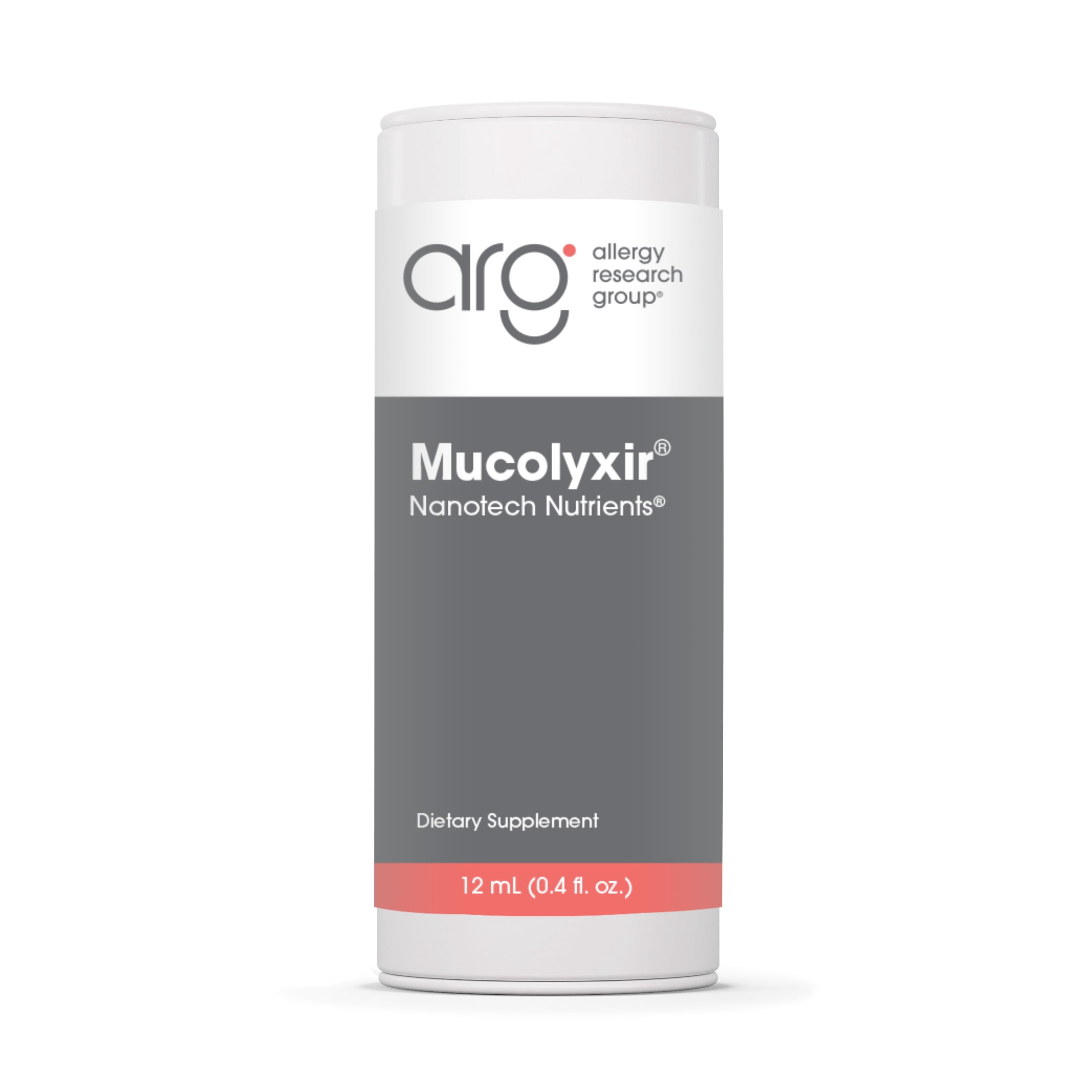 ARG Mucolyxir - Mucus Support Liquid Supplement - Salmon DNA Marine Extract Drops - Respiratory & Airway Support - Hypoallergenic & Non-GMO - 240 Servings - 12 mL