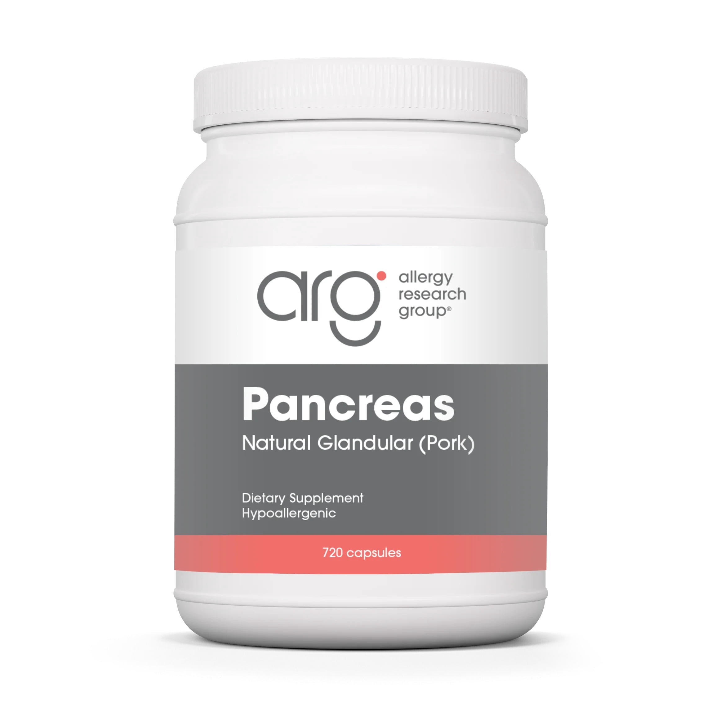 ARG Pancreas Natural Glandular - Supports Healthy Pancreas, Immune & Digestive Activity - 425 mg per Serving - Freeze Dried Tissue from Pork - 720 Servings - 720 Capsules