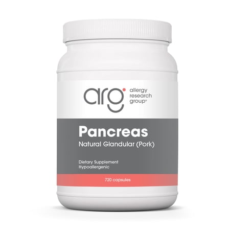 ARG Pancreas Natural Glandular - Supports Healthy Pancreas, Immune & Digestive Activity - 425 mg per Serving - Freeze Dried Tissue from Pork - 720 Servings - 720 Capsules
