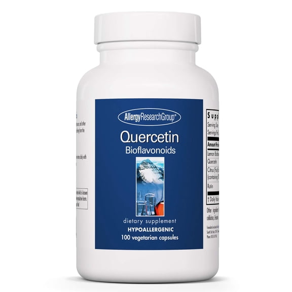 Allergy Research Group Quercetin Bioflavonoids - Lemon Bioflavonoid Complex, Rutin, Citrus Extract, Hesperidin, Vegetarian Capsules - 100 Count