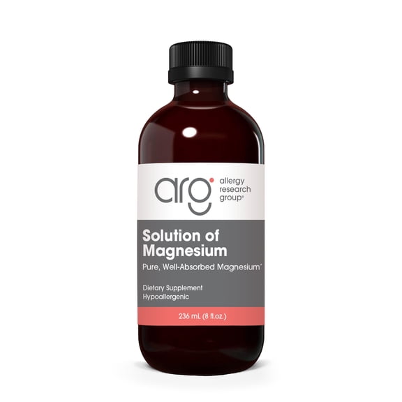 ARG Solution of Magnesium - 66.5 mg Magnesium Chloride - Supports GI Tract - Liquid Magnesium Supplement - Hypoallergenic Formula - 94 Servings - 8 fl oz