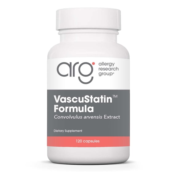 Allergy Research Group VascuStatin Formula Dietary Supplement - Convolvulus arvensis Extract, Healthy Vascularization Function, Phagocytic Activity, Lymphocyte Production - 120 Count