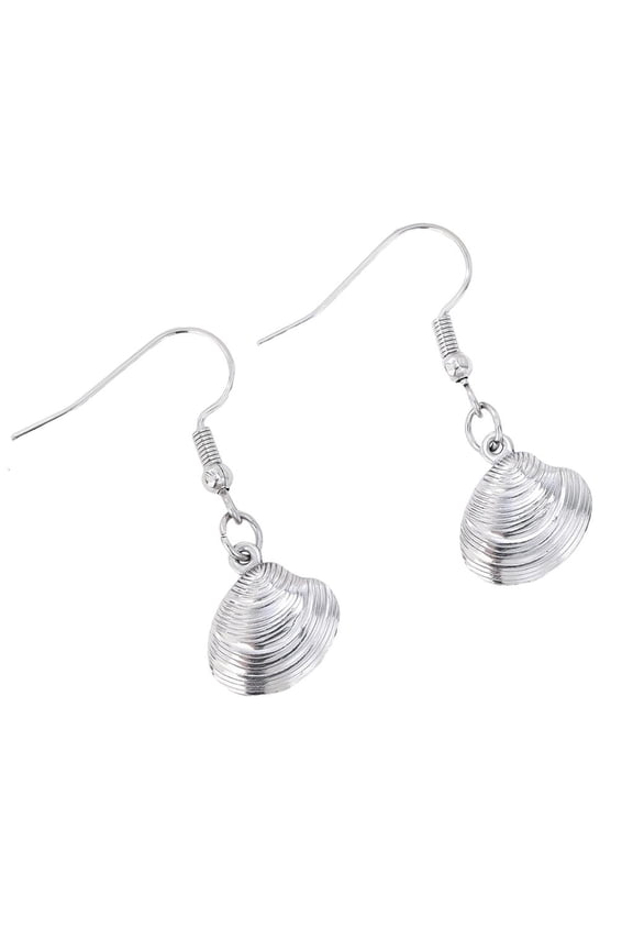 Allergy Shell Studs Earrings Stainless Steel Lightweight Comfort Jewelry For Sensitive Ears