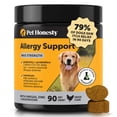 thumbnail image 1 of Pet Honesty Allergy Support Max Strength for Dogs Itch Relief and Immune Support, Chicken Flavored Chews, 90 count, 1 of 9