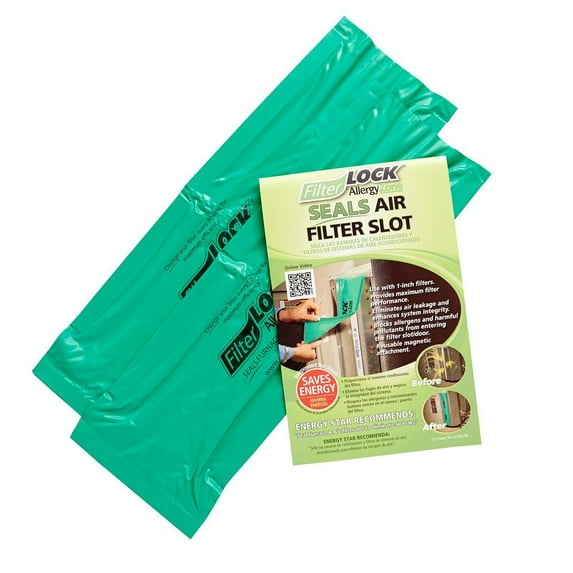 Allergyzone FilterLock MERV 1 Furnace Filter Slot Seal Door Cover, 12x4.8x0.1