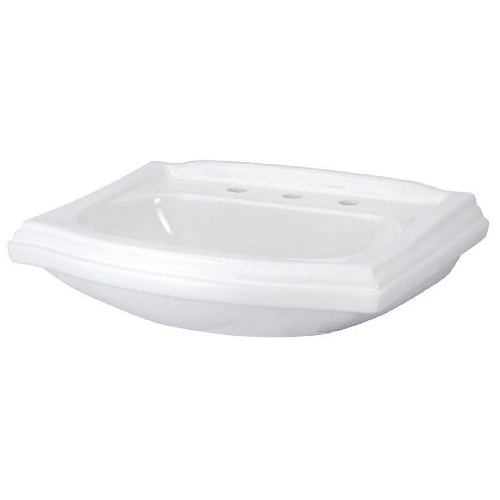 Allerton 10.75 in. Pedestal Sink Basin in White