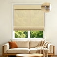 thumbnail image 1 of Allesin zen No Drill Cordless Bamboo Roman Shade, 20"W x 64"H, Beige, 1 of 9