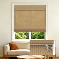 thumbnail image 1 of Allesin zen No Drill Cordless Bamboo Roman Shade, 20"W x 64"H, Brown, 1 of 9