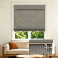 thumbnail image 1 of Allesin zen No Drill Cordless Bamboo Roman Shade, 35"W x 64"H, Gray, 1 of 9