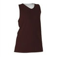 thumbnail image 1 of Alleson Athletic 506CRW Women's Reversible Racerback Tank - Maroon White, 1 of 8