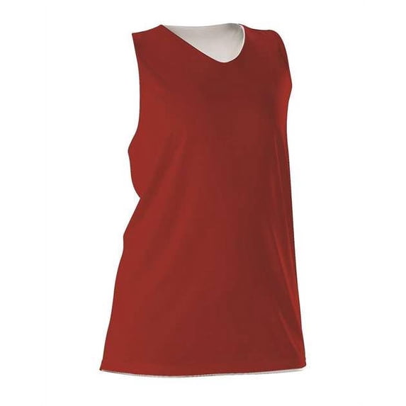 Alleson Athletic 506CRW Women's Reversible Racerback Tank - Scarlet White