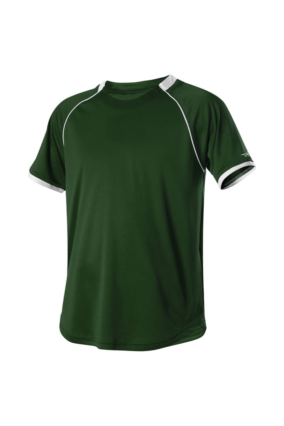 508C1 Adult Baseball Jersey - Forest White