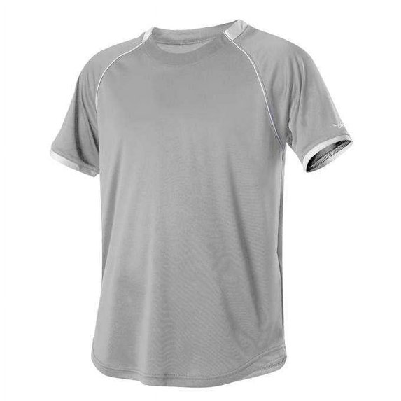 Alleson Athletic 508C1Y Youth Baseball Jersey Crew Neck - Grey White