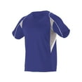 thumbnail image 1 of Alleson Athletic 529 Adult 2 Button Henley Baseball Jersey-Royal/ Grey/ White-S, 1 of 8