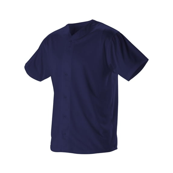 Alleson Athletic 52MBFJ Adult Full Button Lightweight Baseball Jersey - Navy
