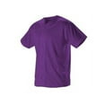 thumbnail image 1 of Alleson Athletic 52MBFJY Youth Full Button Lightweight Baseball Jersey - Purple, 1 of 7